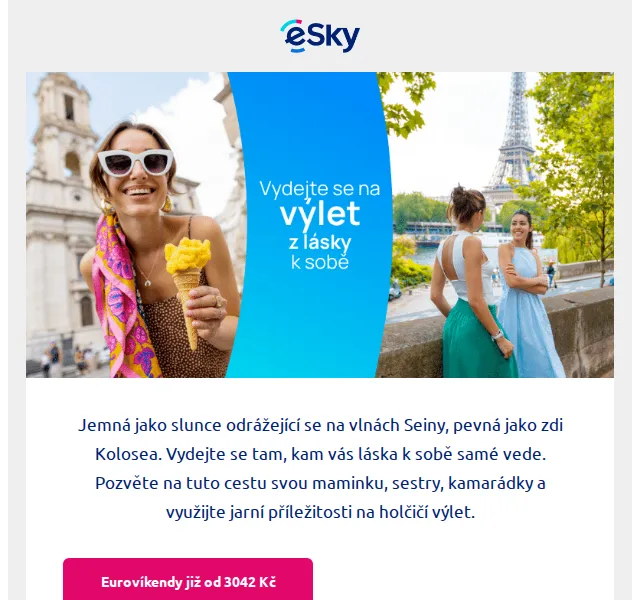 eSky: Holčičí výlet od 3042 Kč – červenec 2026 | Nuslet.cz