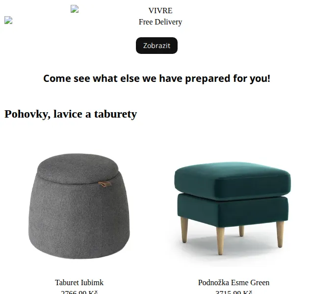 Vivre: Love Your Home slevy až 50 % – červen 2026 | Nuslet.cz