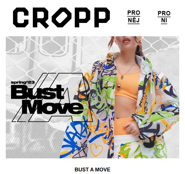 Cropp: Sezónní výprodej BUST A MOVE – červen 2026 | Nuslet.cz
