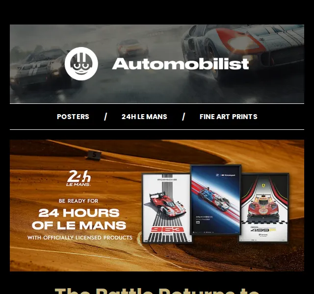 Automobilist: sběratelské plakáty Le Mans 2025 – červenec 2026 | Nuslet.cz