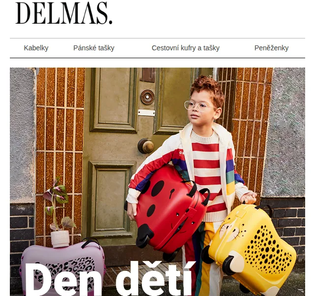 Delmas: Sleva 10 % na dětská zavazadla – červen 2022 | Nuslet.cz