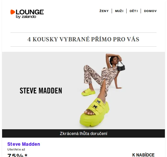 Lounge by Zalando: Steve Madden, DKNY – slevy až 75 % – červenec 2026 | Nuslet.cz