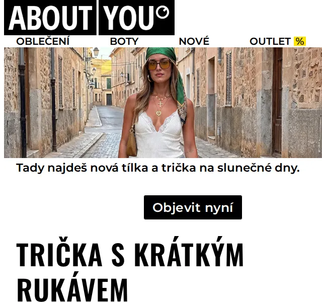 ABOUT YOU: Nová trička a topy na léto – srpen 2026 | Nuslet.cz