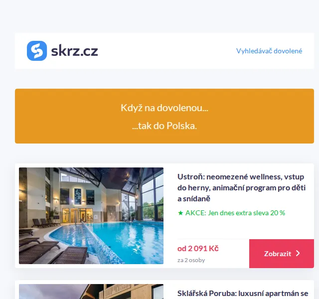 Skrz: Polsko – extra sleva až 27 % na hotely – červenec 2026 | Nuslet.cz