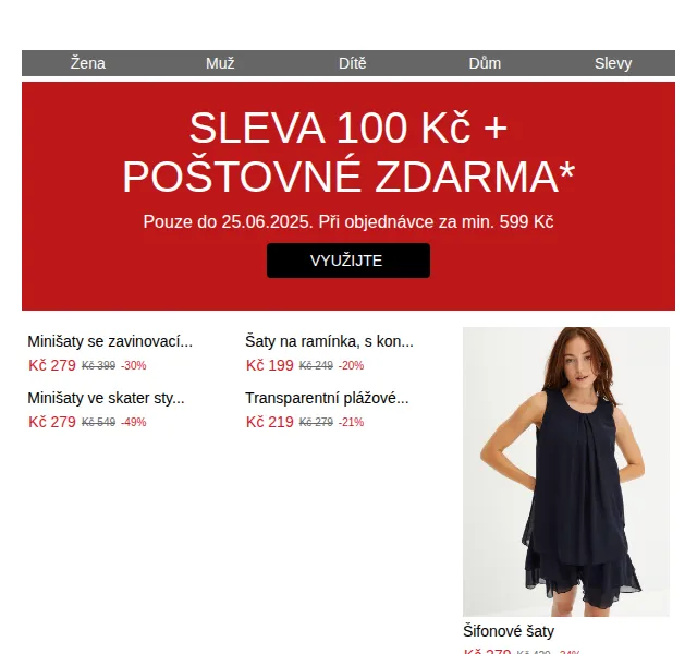 bonprix: SLEVA 100 Kč + poštovné zdarma – červenec 2026 | Nuslet.cz