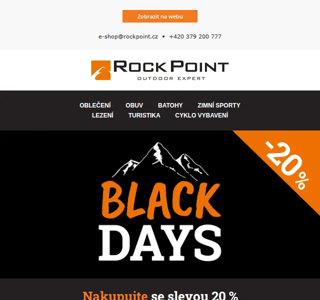 Rock Point: BLACK DAYS 20% na Hannah a KEEN – prosinec 2021 | Nuslet.cz