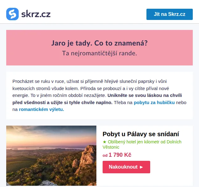 Skrz: Pobyty do 2 000 Kč – červen 2026 | Nuslet.cz