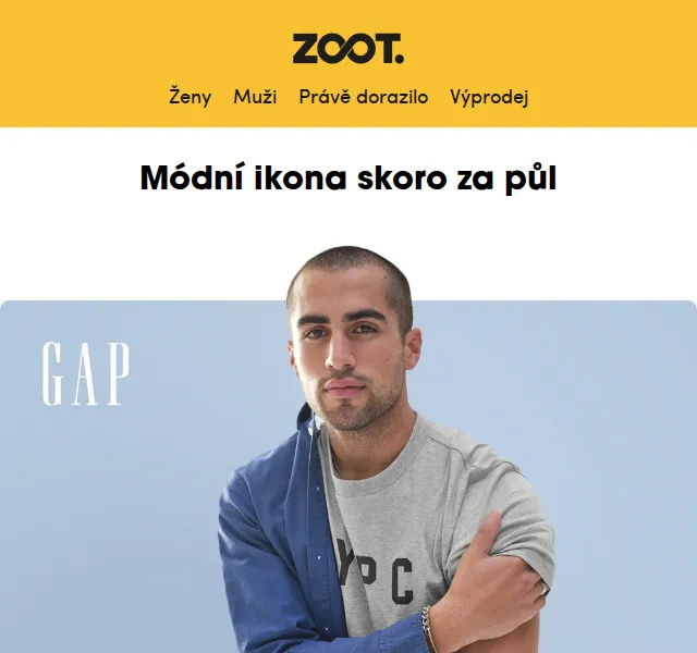 ZOOT: sleva 40 % na GAP a boty – červen 2026 | Nuslet.cz