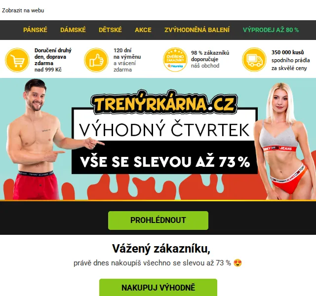 Lukáš z Trenýrkárna.cz: Všechno se slevou až 73 % – červenec 2026 | Nuslet.cz