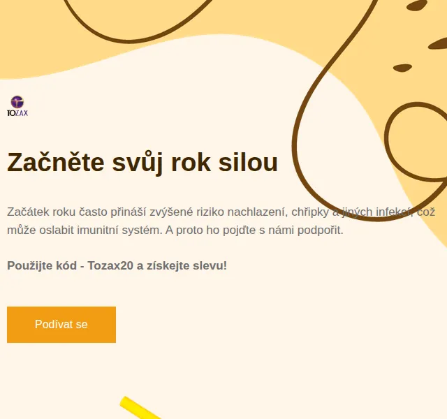 Tozax CZ: Sleva 20 % na doplňky stravy – červenec 2026 | Nuslet.cz