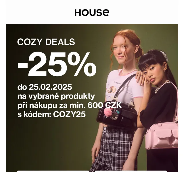 HOUSE: Sleva 25 % na vybrané zboží – červenec 2026 | Nuslet.cz