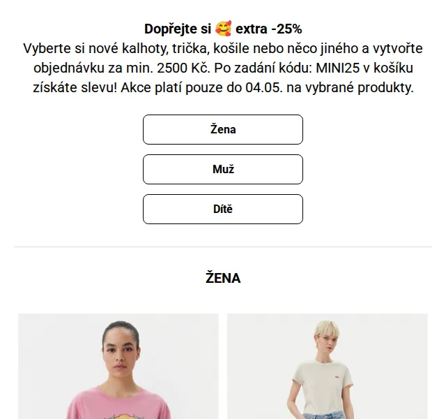 Modivo: Extra sleva -25 % na džíny, košile, trička – červenec 2026 | Nuslet.cz