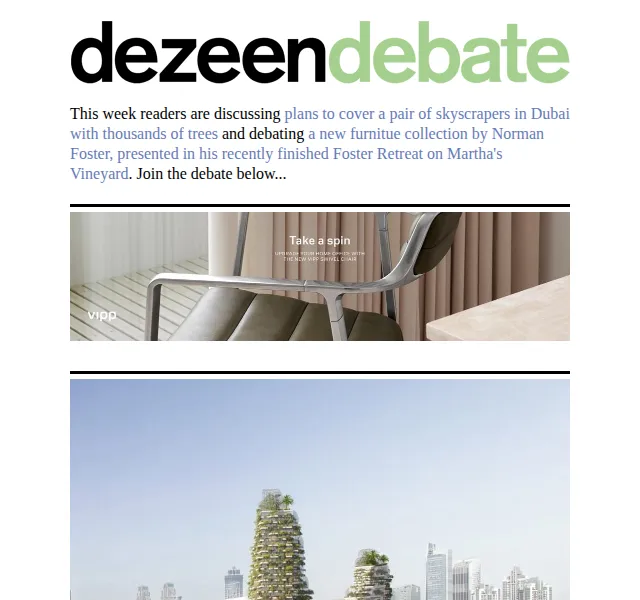 Dezeen Daily: architektura a design – červen 2026 | Nuslet.cz