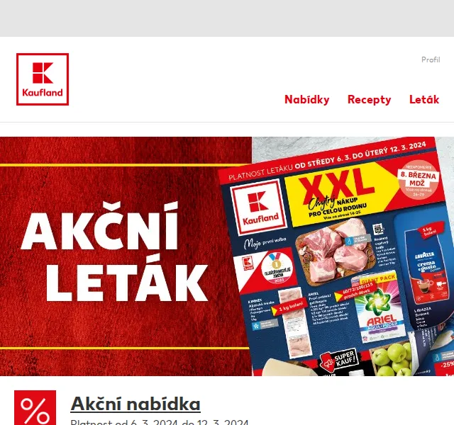 Kaufland: Vepřový balík 1 kg za 89,90 Kč – březen 2026 | Nuslet.cz