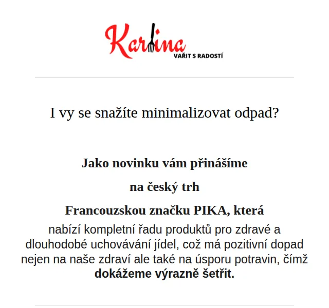 Karlina CZ: Nerezové vakuové boxy PIKA Metal Shock – červenec 2026 | Nuslet.cz