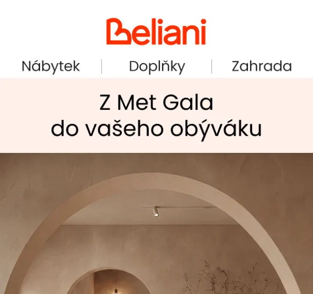 Beliani: Designové pohovky z Met Gala – květen 2026
