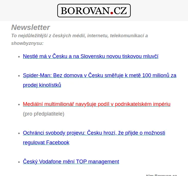 Aleš Borovan: Nestlé mluvčí, Spider-Man miliony – červen 2026 | Nuslet.cz