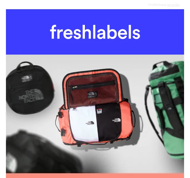 Freshlabels: batohy, kufry a tašky The North Face, Patagonia, Herschel – červenec 2026 | Nuslet.cz