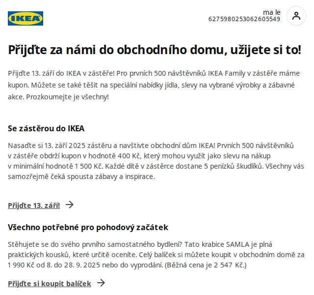 Ikea: Sleva až 50 % a akce se zástěrou – září 2025 | Nuslet.cz