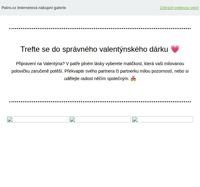 Patro.cz: Dárky pro Valentýna se slevou 4 % – červen 2026 | Nuslet.cz