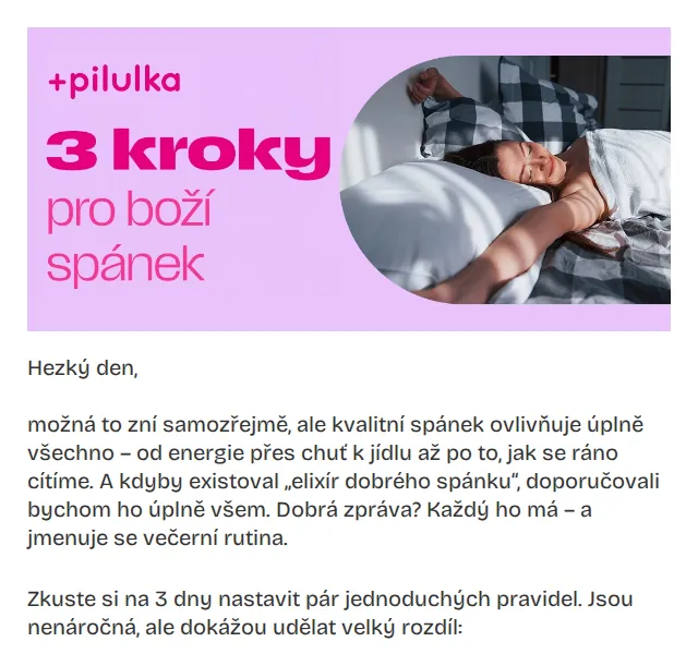 Pilulka.cz: Doplňky pro lepší spánek – červenec 2026 | Nuslet.cz