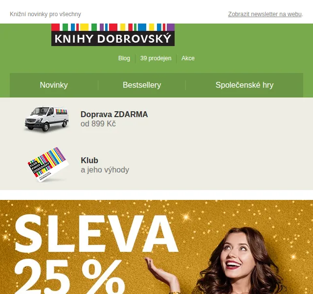KnihyDobrovsky.cz: Sleva 25 % na vše – povánoční výprodej | Nuslet.cz