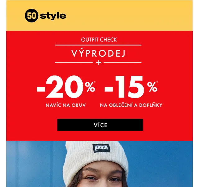 50style: Final Sale s extra slevami – červen 2026 | Nuslet.cz