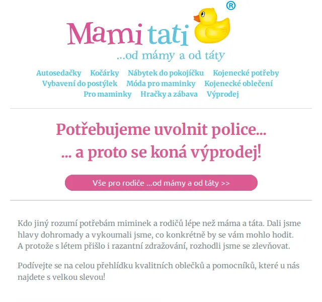 Mamitati.cz: Výprodej Baby Nellys a kočárků už od 111 Kč – červen 2026 | Nuslet.cz