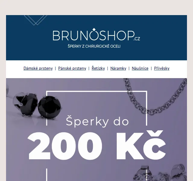 BRUNOshop.cz: Šperky do 200 Kč – červen 2026 | Nuslet.cz