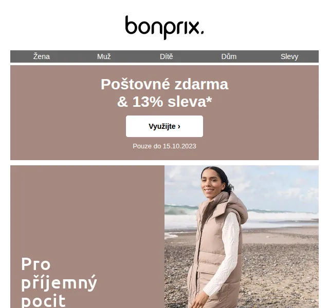bonprix: poštovné zdarma & 13% sleva – červenec 2026 | Nuslet.cz