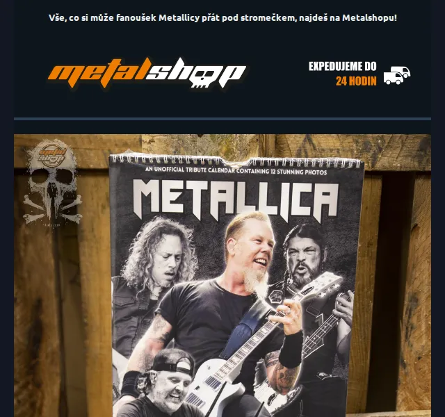 METALSHOP: Metallica merche za skvělé ceny – červenec 2026 | Nuslet.cz