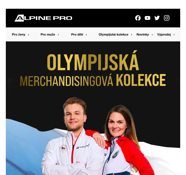 ALPINE PRO: Olympijská merchandisingová kolekce – červen 2026 | Nuslet.cz