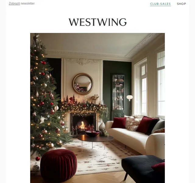 Westwing: Ivy League Christmas – nábytek a dekorace – červen 2026 | Nuslet.cz