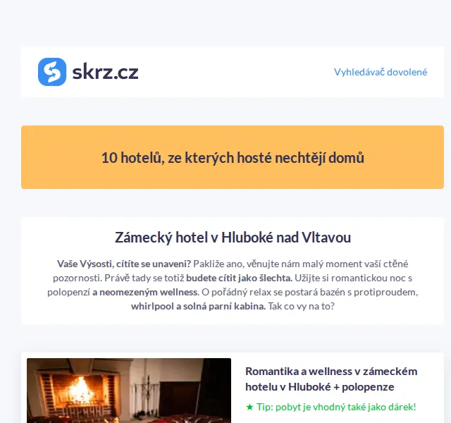 Vánoce na Skrz: 10 hotelů – wellness a pobyty – červenec 2026 | Nuslet.cz