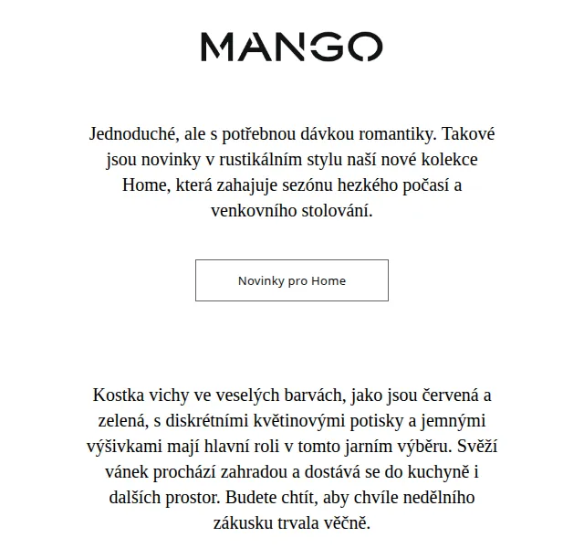 MANGO Home: nová kolekce – červen 2026 | Nuslet.cz