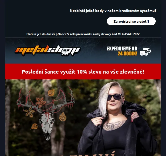 METALSHOP: 10% sleva na výprodej – červen 2026 | Nuslet.cz