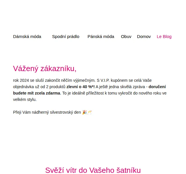 Blancheporte: Sleva 40 % a doprava zdarma – červenec 2026 | Nuslet.cz