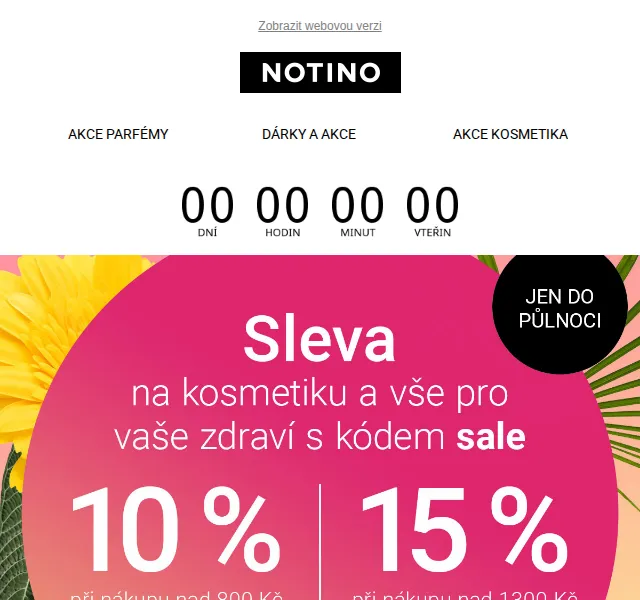 Notino: Sleva až 15 % na kosmetiku – červen 2026 | Nuslet.cz