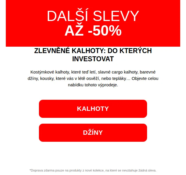 Stradivarius: Výprodej kalhot a džín – červen 2026 | Nuslet.cz