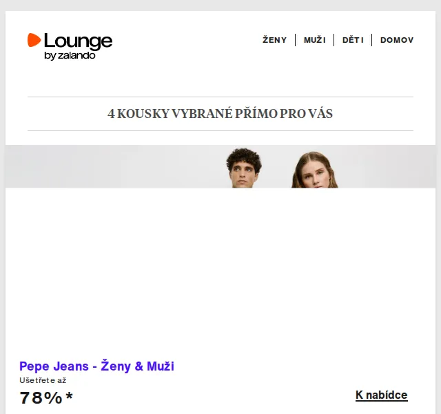 Lounge by Zalando: Pepe Jeans, Columbia, Coccinelle – až 78 % | Duben 2026