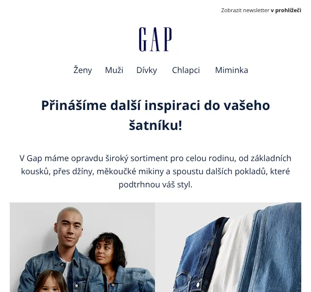 GAP: Kolekce pro celou rodinu – duben 2026 | Nuslet.cz