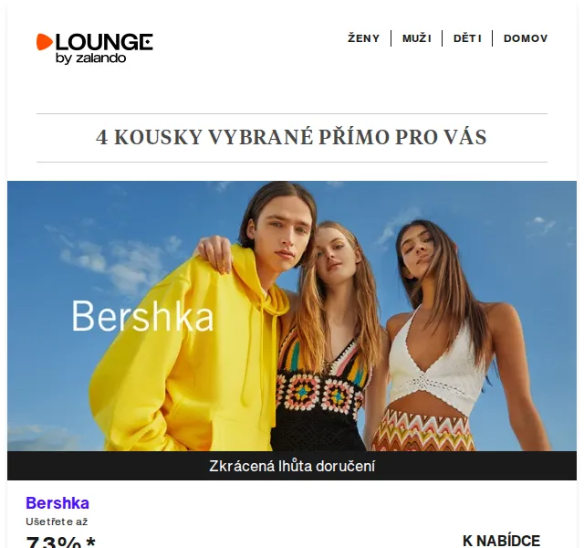 Lounge by Zalando: Bershka, JOOP! & CMP se slevou až 75 % – červenec 2026 | Nuslet.cz
