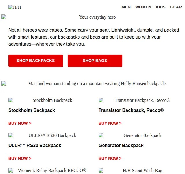 Helly Hansen: Batohy a tašky na léto červenec 2026 | Nuslet.cz