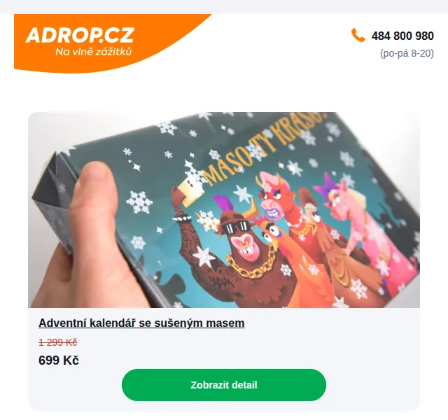 Adrop: Masový adventní kalendář se slevou 46 % – červenec 2026 | Nuslet.cz