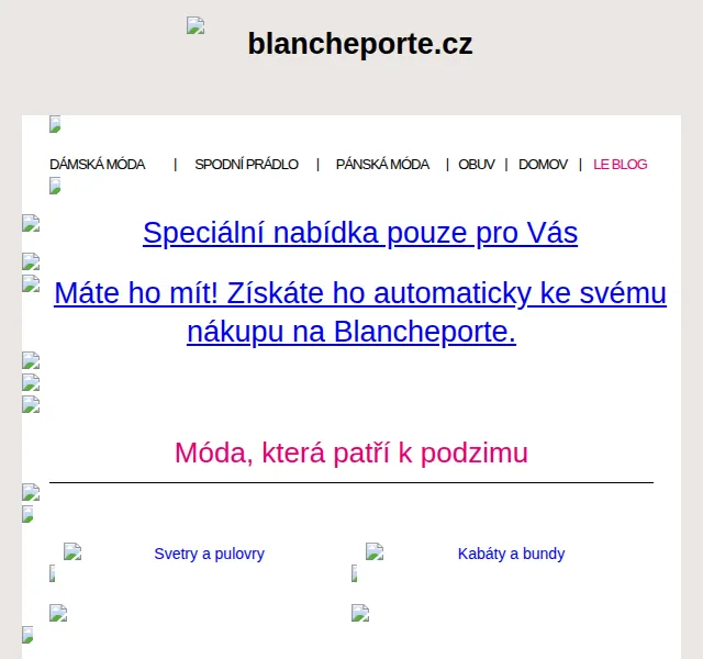 Blancheporte: Značkový dárek Pierre Cardin – červen 2026 | Nuslet.cz