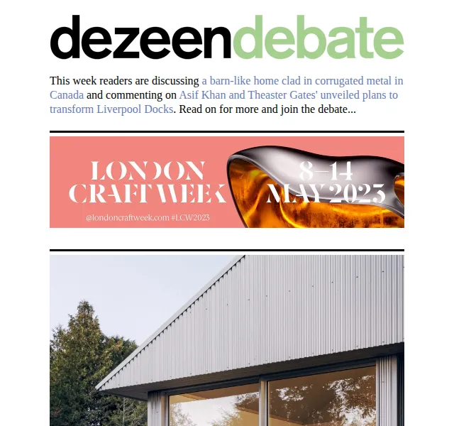 Dezeen Daily: debate o architektuře a designu – červenec 2026 | Nuslet.cz