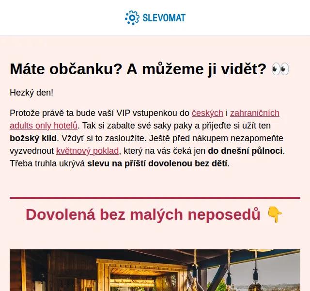 Adults only dovolená bez dětí | Slevomat