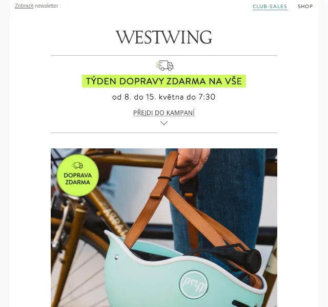 Westwing: Helmy thousand a mega slevy až -70 % – červen 2026 | Nuslet.cz
