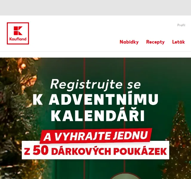 Kaufland: Adventní kalendář a poukázky 50× 200 Kč – červenec 2026 | Nuslet.cz