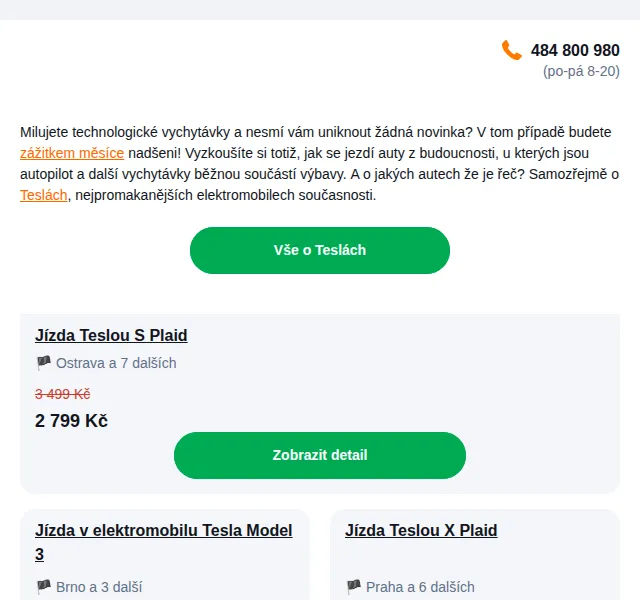 Adrop.cz: Jízda Teslou s akcí od 1 590 Kč – červen 2026 | Nuslet.cz
